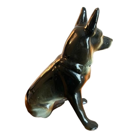 Vintage German Shepherd Dog Ceramic Figurine - Picture 4 of 6
